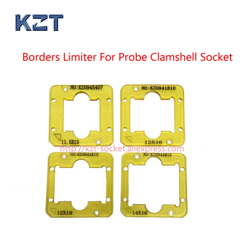 eMMC/eMCP test Socket Borders Limiter Frame Guider 11.5x13mm 12x16mm 12x18mm 14x18mm 11x10mm For Probe Clamshell Socket