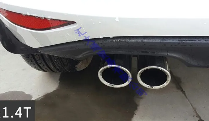 ل Volkswagen Golf 7 MK7 1.4T 2014 2015 2016 2017 الفولاذ المقاوم للصدأ العادم الخمار تلميح