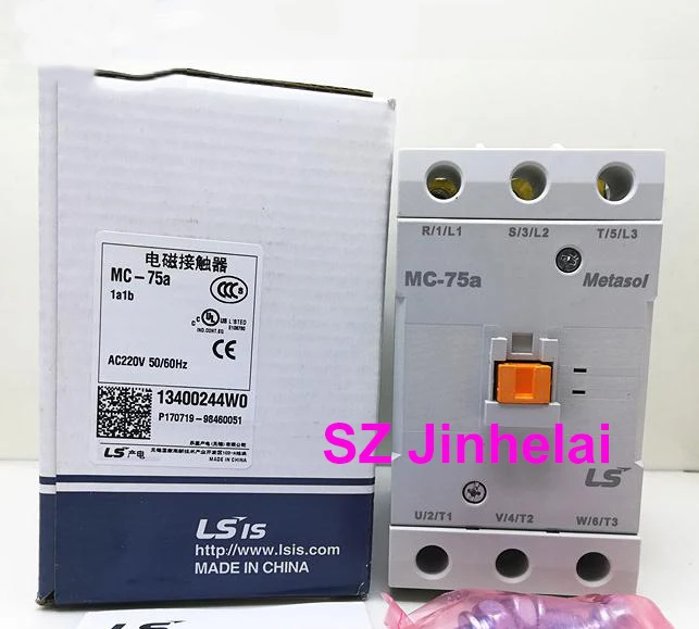 

Authentic original MC-75a LS Electromagnetic contactor 1a1b (Can replace GMC-75) AC220V/AC110V/AC24V/AC380V