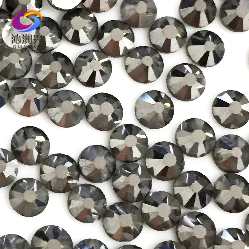 SS3-SS34 Mineral Grey Color Non HotFix Flatback Top-level Glass Crystal 3D Nail Art Rhinestones Diy Decorations MFKH