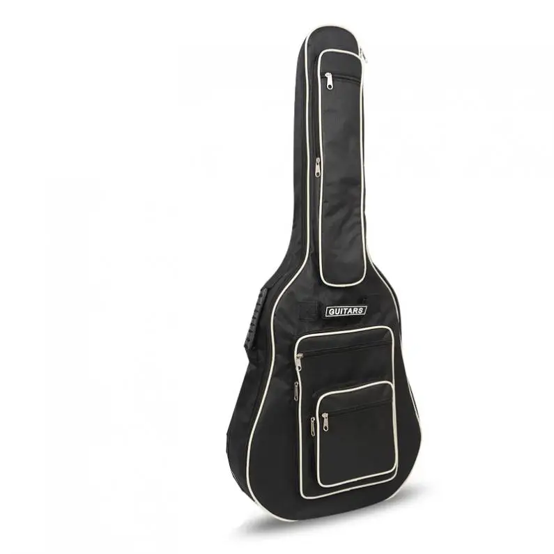 

40 / 41 Inch Guitar Bag 8mm Pad Oxford Cotton Thickening Backpack Guitar Soft Carrying Case More Pocket with Double Straps