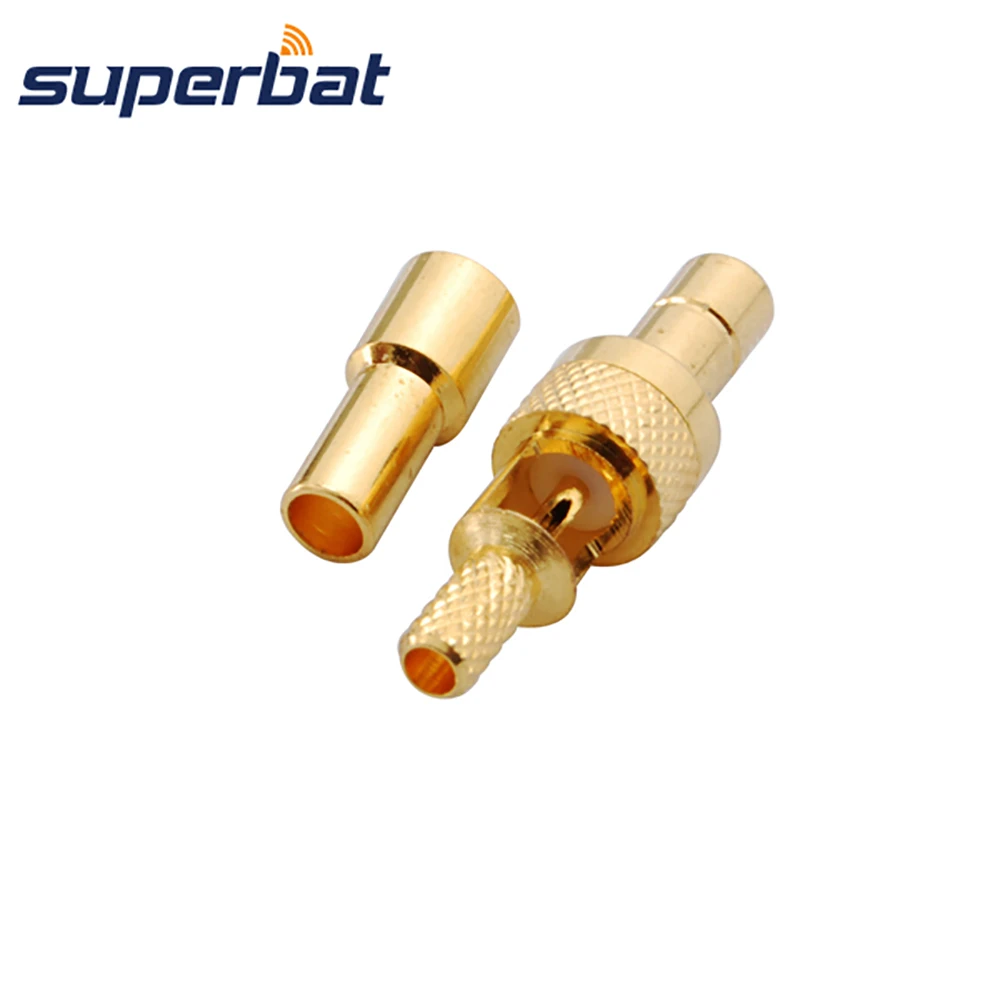 Superbat SMB Crimp Male RF Coaxial Connector for Cable RG178 RG174 1.13mm  50 ohm