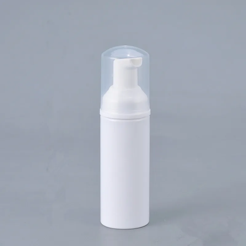 

White Empty Foamer Bottles Containers 30ml 50ml 80ml Limpieza Facial Cleanser Travel Bottle Packaging for Makeup Products 100pcs