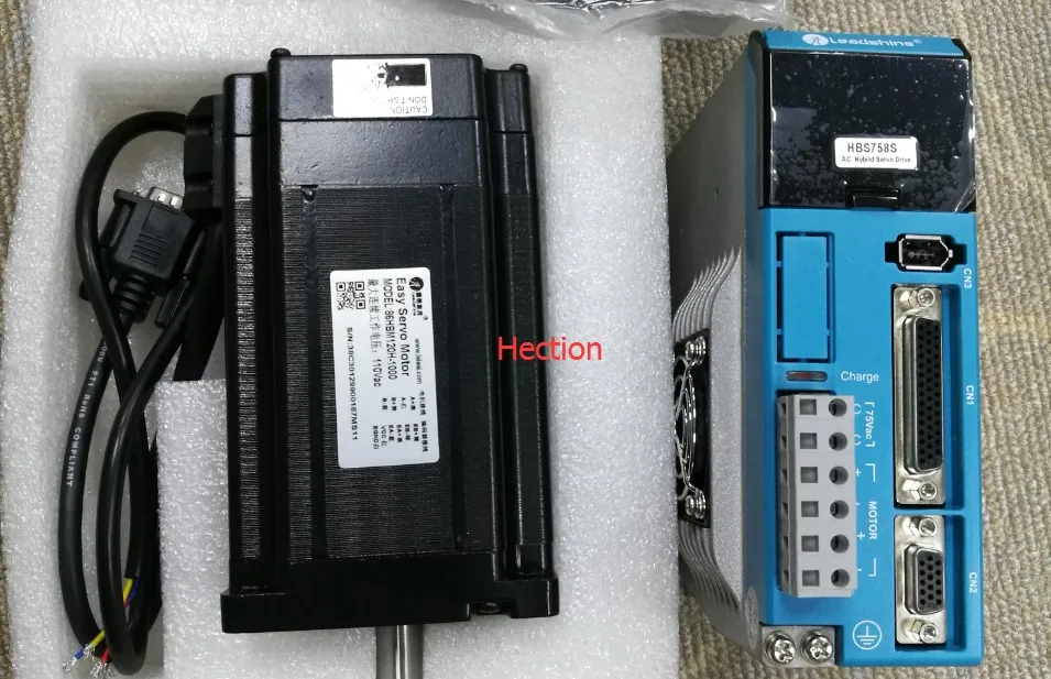 New Leadshine Easy servo motor 86HBM120H-1000 NEMA 34 can output 12NM torque encoder 1000 lines +easy servo driver HBS758 a set