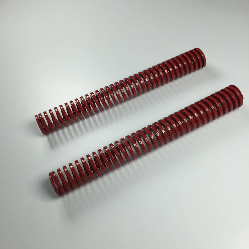 2Pcs 25 x 12.5 x 25/35/45/55/65/75/90/100/150/200mm Red Compression Die Spring