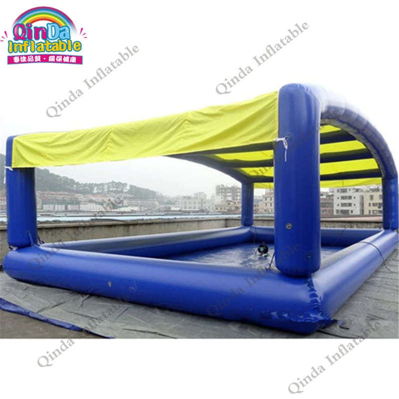 

Kids Water Play Games Inflatable Pool Tent 8x6x4.2m Large Inflatable Swimming Pool With Tent