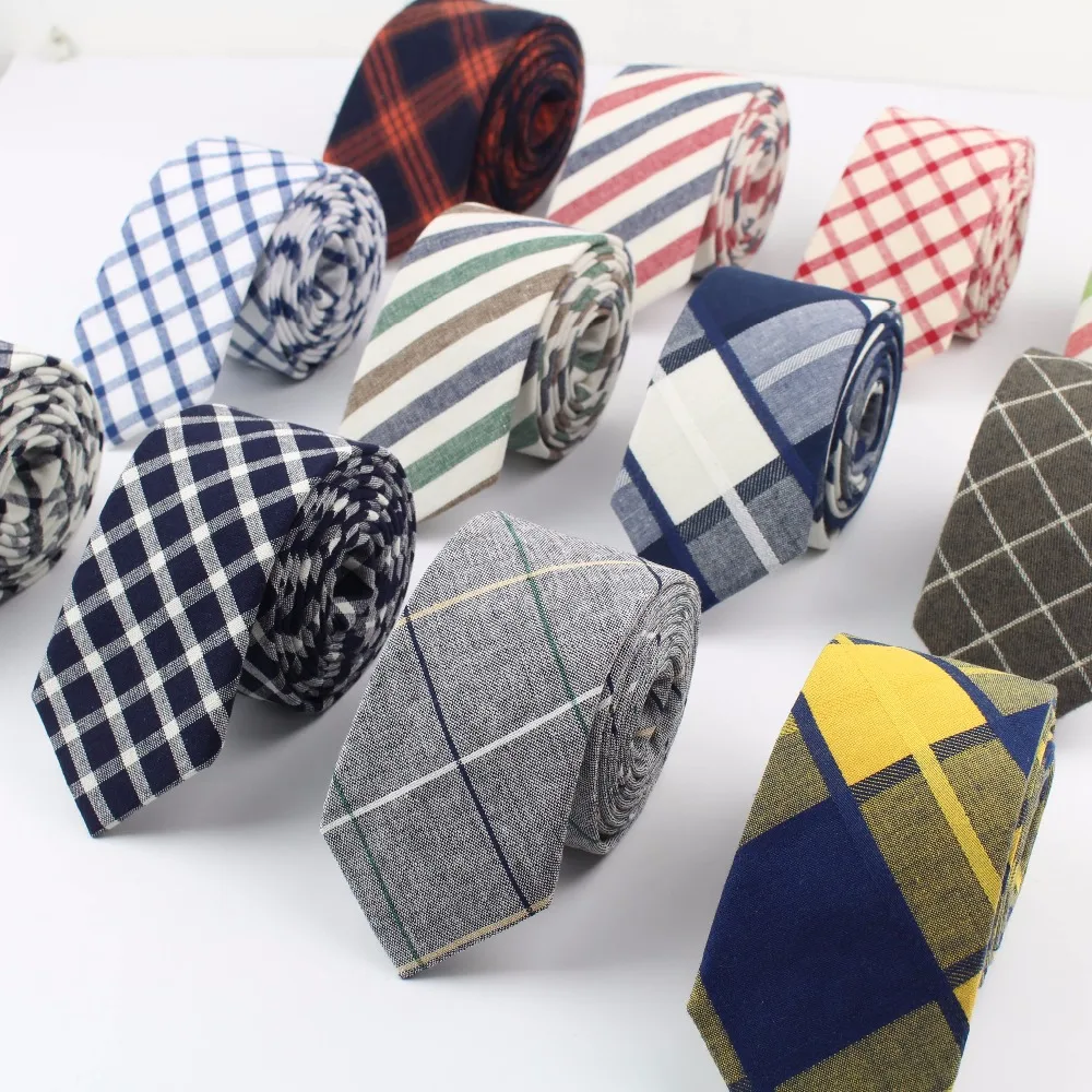 Corbata clásica a cuadros para hombre y mujer, traje informal de arcoíris, corbatas con lazo, corbatas ajustadas de algodón para hombre, corbata colorida