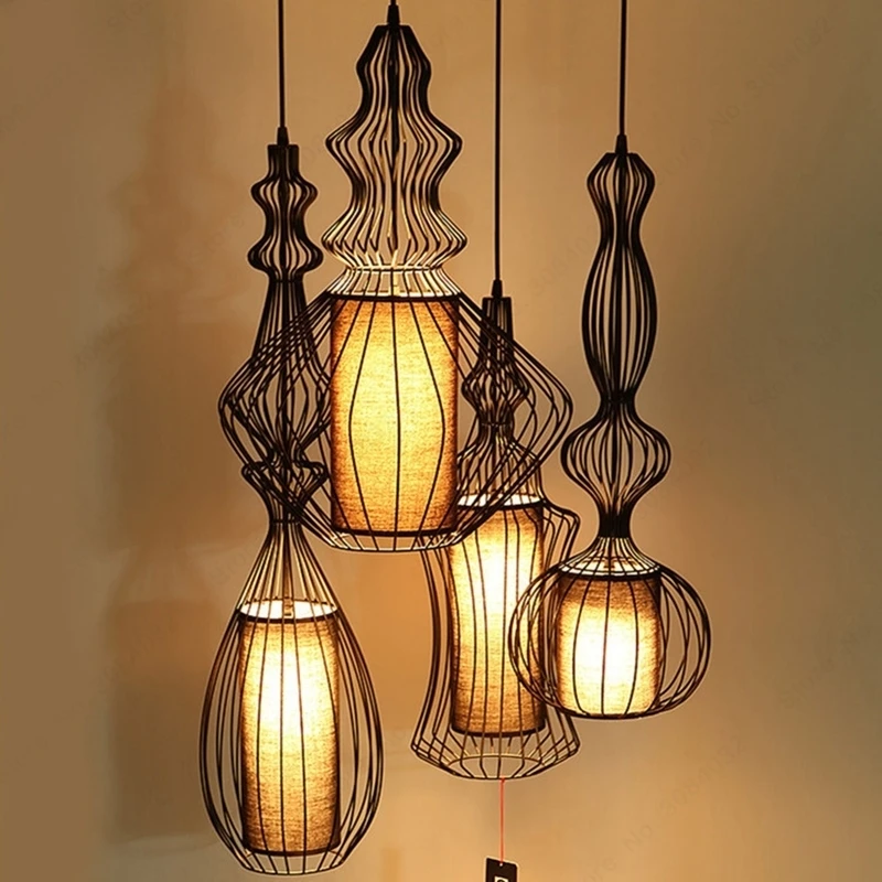 BDBQBL Modern American Pendant Lights for Dining Room Bedroom Pendant Lamp Suspension Luminaire Vintage Home Lighting Hanglamp image 5