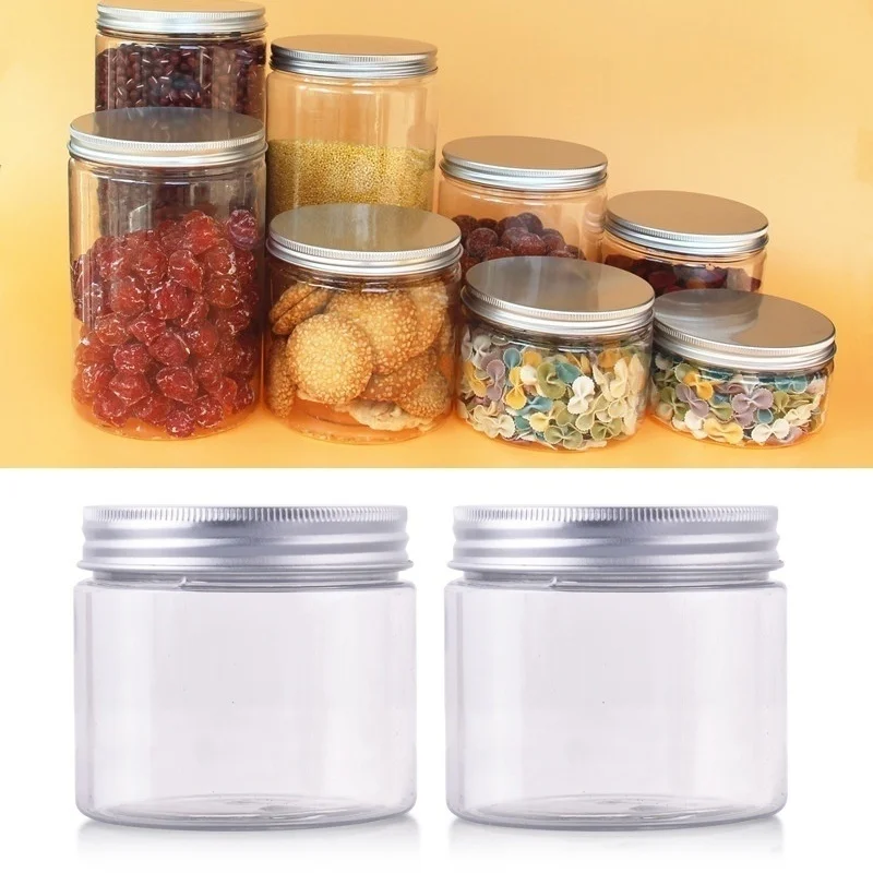 30ml + 40ml 2Pcs/Set Aluminum Cap Cosmetic Tin Pot Lip Balm Jar Containers Oil Wax Empty Cereal Container