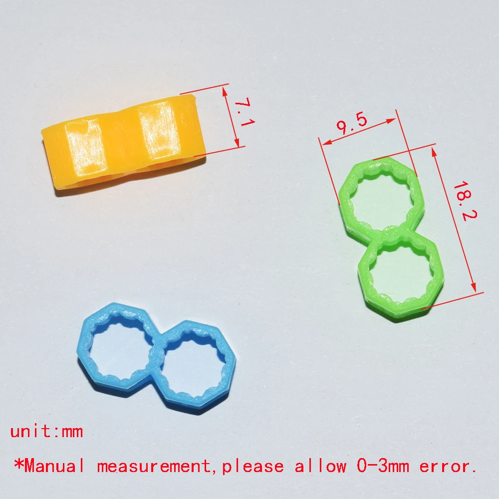 10/100szt Podwójna sześciokątna kolumna / tuleja krzyżakowa / dron rc samochód samolot robot dzieci zabawki dla chłopców diy akcesoria dla dzieci montessori