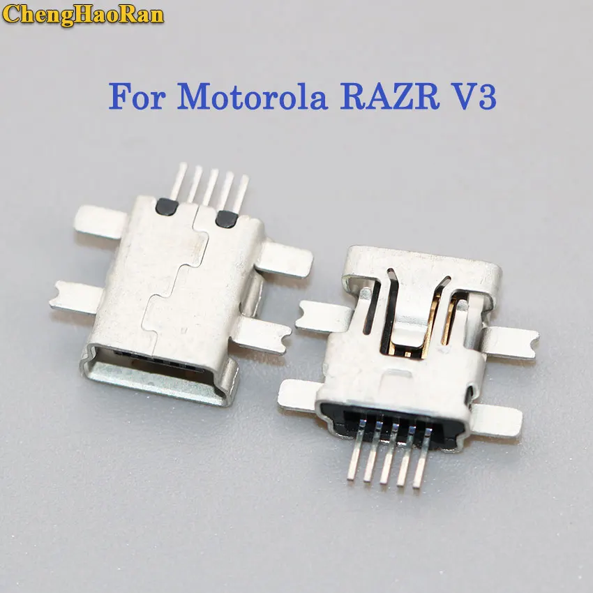 ChengHaoRan 1pcs For MOTO Motorola RAZR V3 USB Charging Port Connector Plug Jack Socket Dock Repair Part