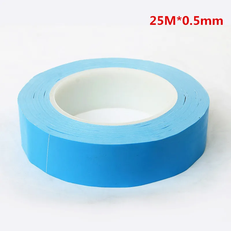 25M *0.5mm thickening Insulating Heat Dissipation Tape Double Sided Thermally Conductive Tape for Chip PCB LED Strip Heatsink