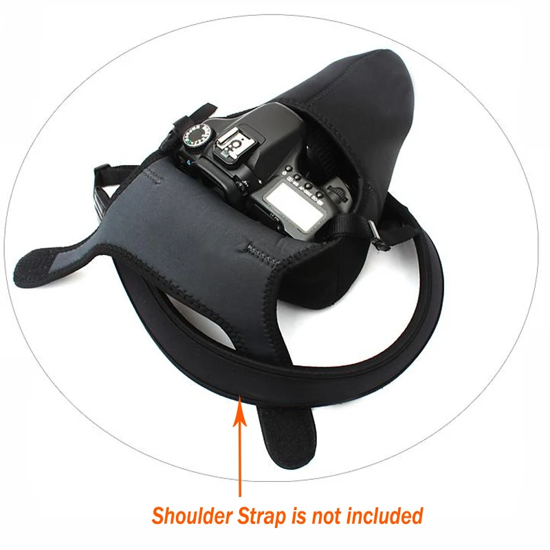 Universelle Neopren-Kameratasche, Größe L, Neu, 2-seitig verwendbar, weiche Spiegelreflexkamera, DSLR-Kamera-Innenfutter, weiche Tasche, Tasche, tragbar