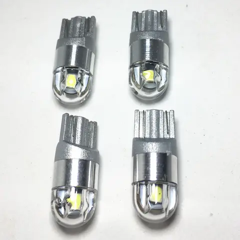 4 Uds luz de coche W5W T10 LED 192 501 bombilla lateral trasera 3030 SMD lámpara de marcador WY5WCanbus luz de techo de estacionamiento de cuña de estilo automático DC 12V