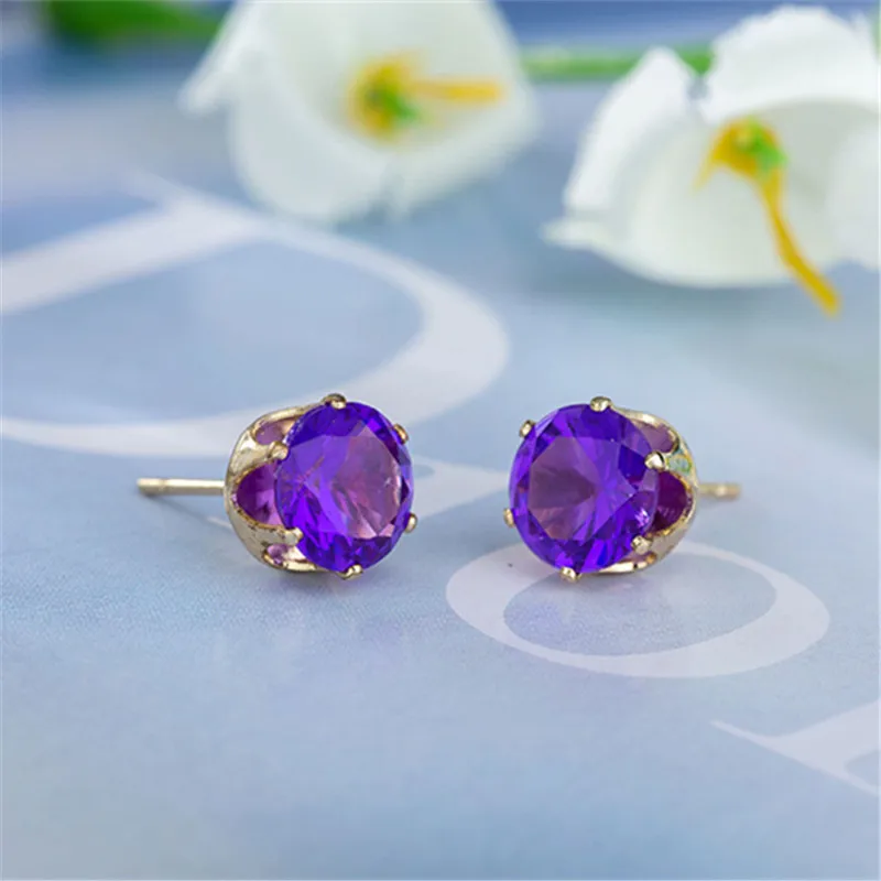 2019 brand jewelry luxury austrian crystal earrings for women gold for women stud earrings for girls gift