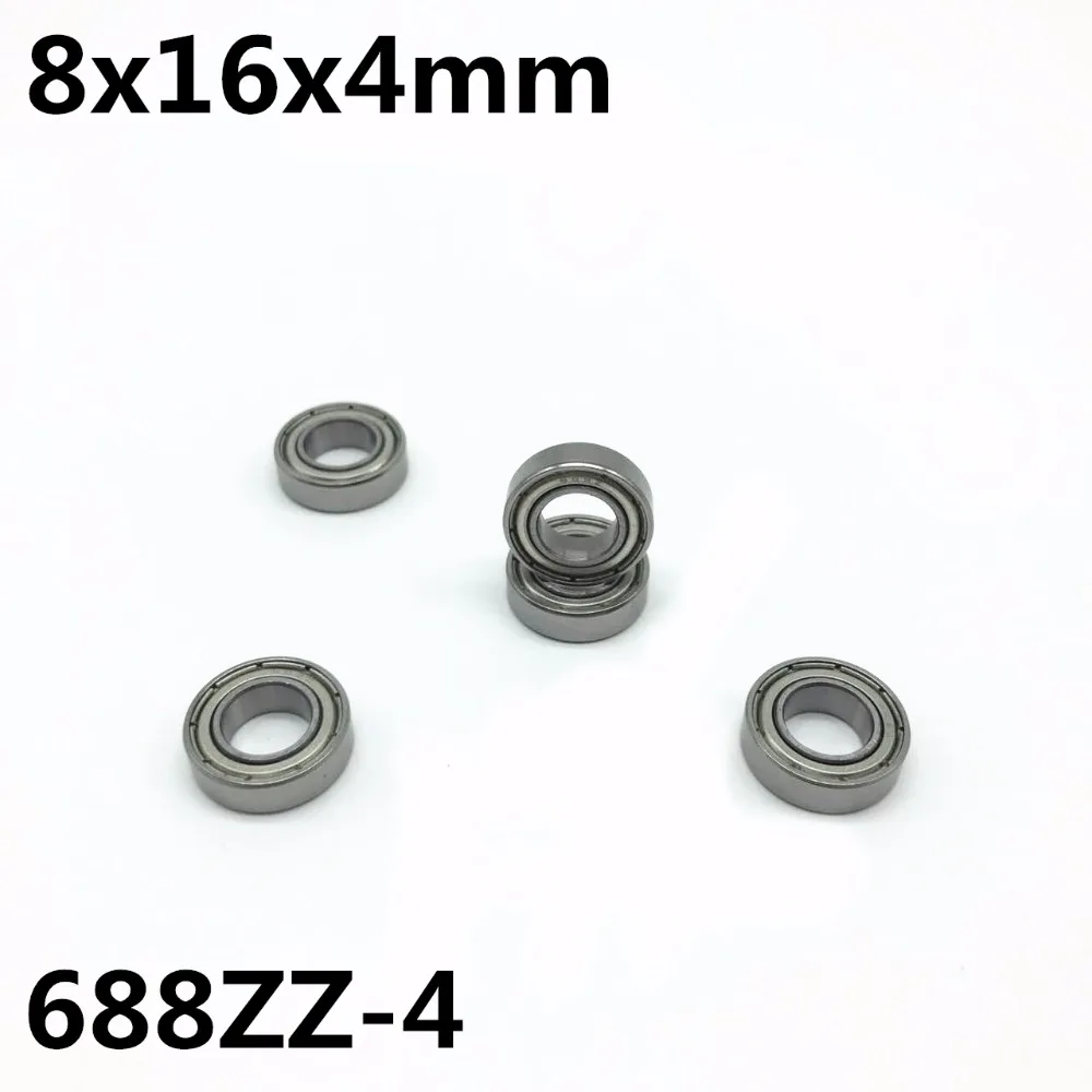 

50Pcs 688ZZ-4 8x16x4 mm Deep groove ball bearing Miniature bearing High quality 688Z