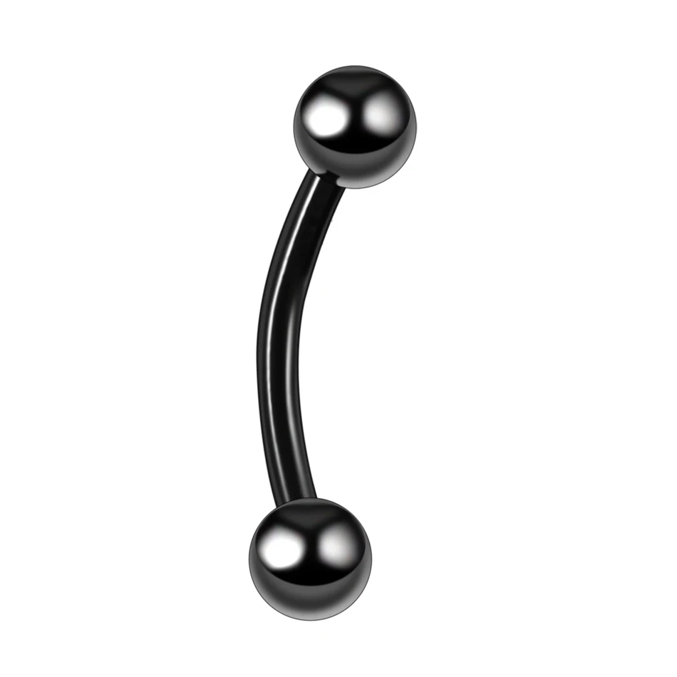 G23 Titan Epoxy gebogene Hanteln Augenbrauenringe Piercing gebogene Stange Banane Augenbraue Ohrknorpel Tragus Körperpiercing Schmuck