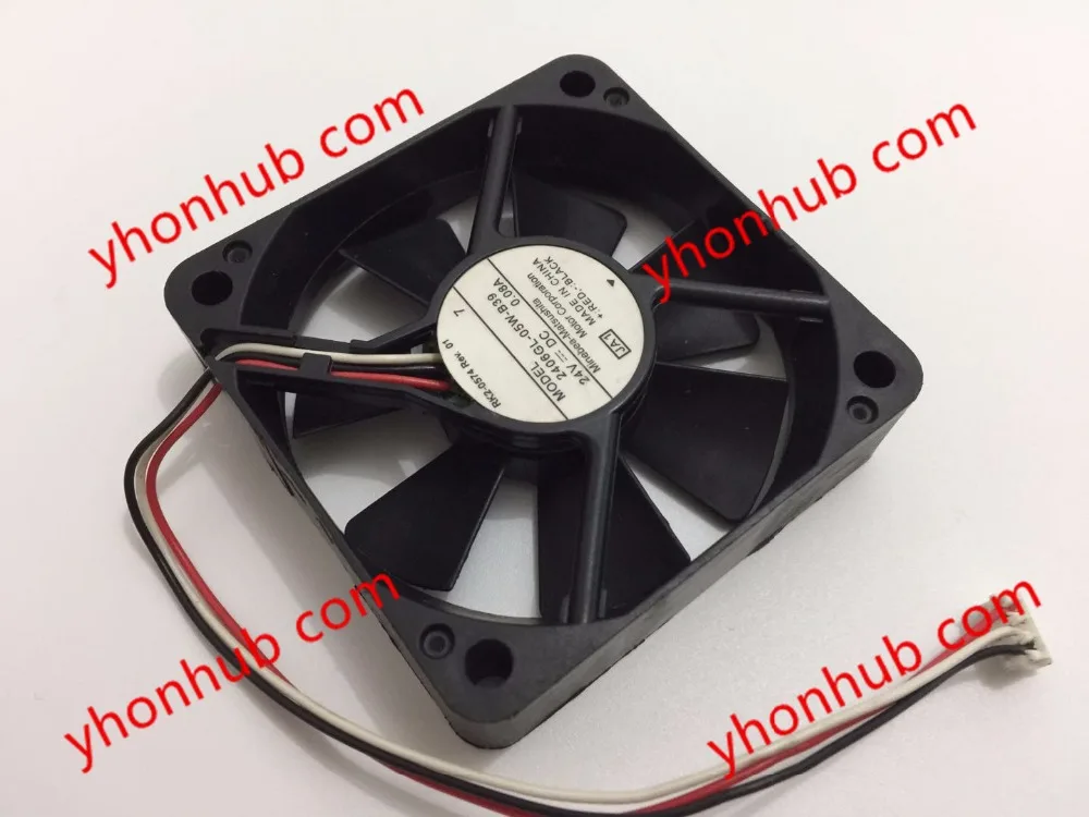 

NMB-MAT 2406GL-05W-B39 JA1 DC 24V 0.08A 3-Wire 60x60x15mm Server Cooling Fan