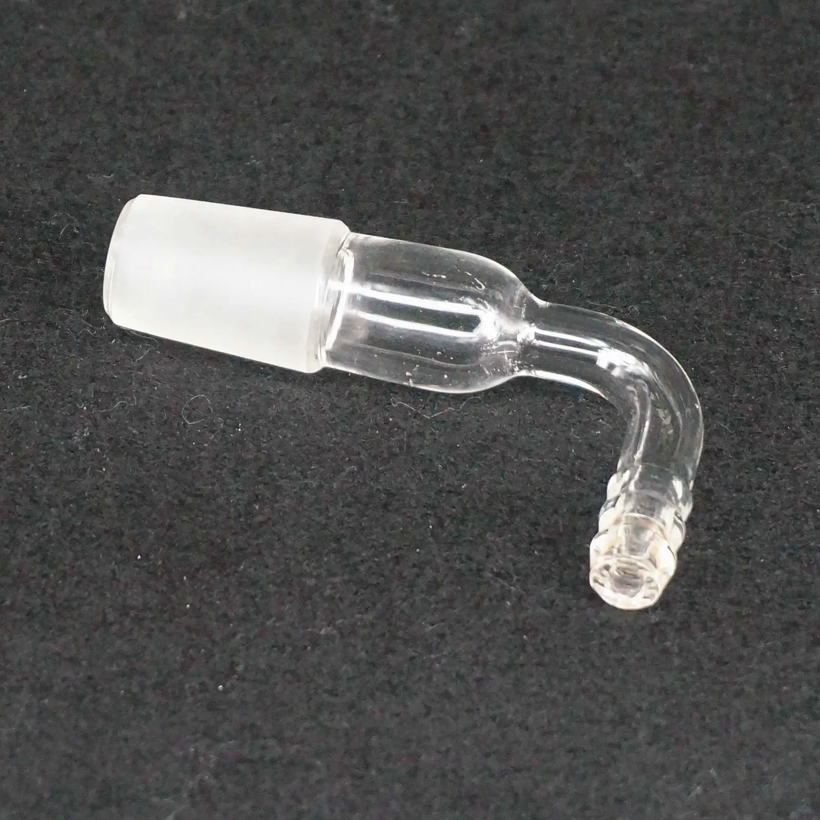 Laboratory Glassware 90 Degree Bend Vacuum Inert gas adapter with 19/26 joint 8mm hose connection