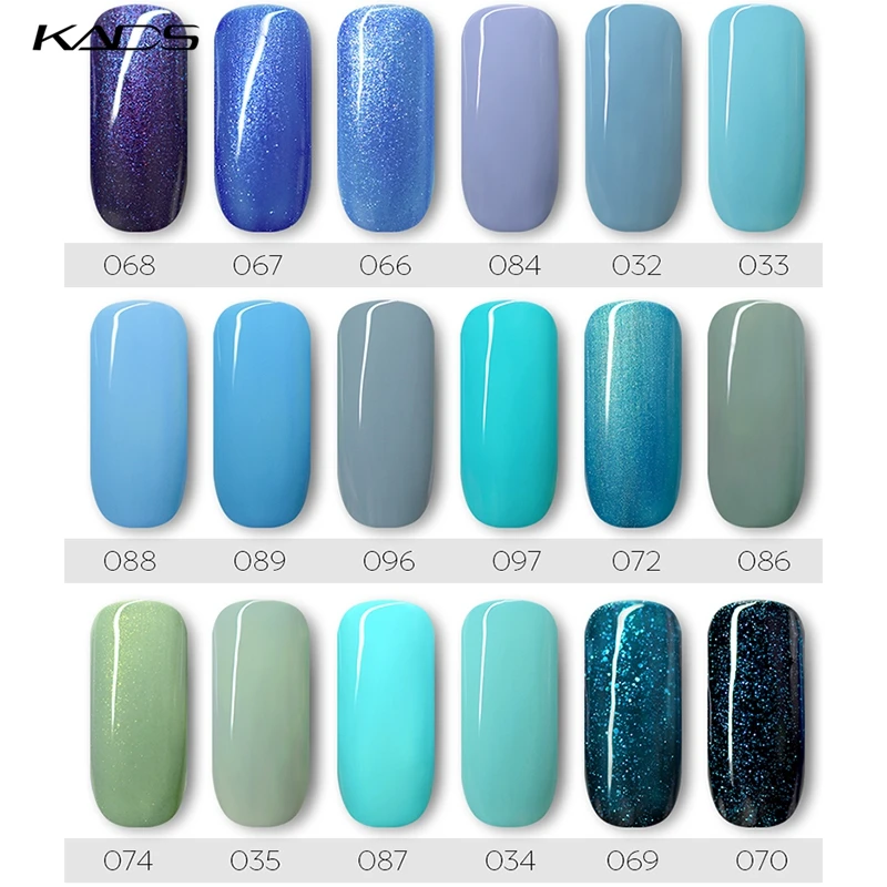 Kads-ジェルネイルポリッシュ,半永久的,光沢,カラーブラック,ヌード,7ml,UV LEDランプ硬化,マニキュア用