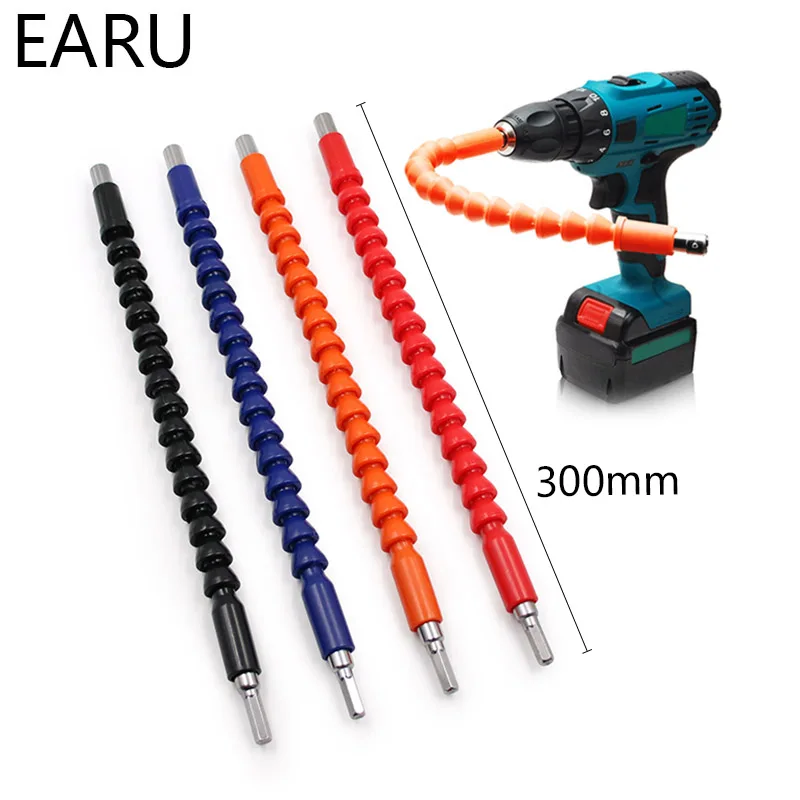1/4 Flexibele As Elektronische Boor Schroevendraaier Bit Houder Sluit Link Multitul Hex Shank Extension Bit Multitool Auto Reparatie