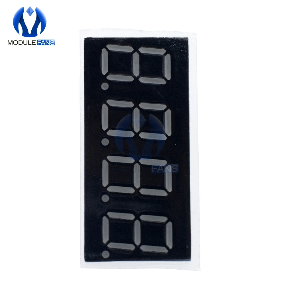 5pç 0.36 polegadas tela de led de 4 dígitos 7 segmentos catódico comum vermelho