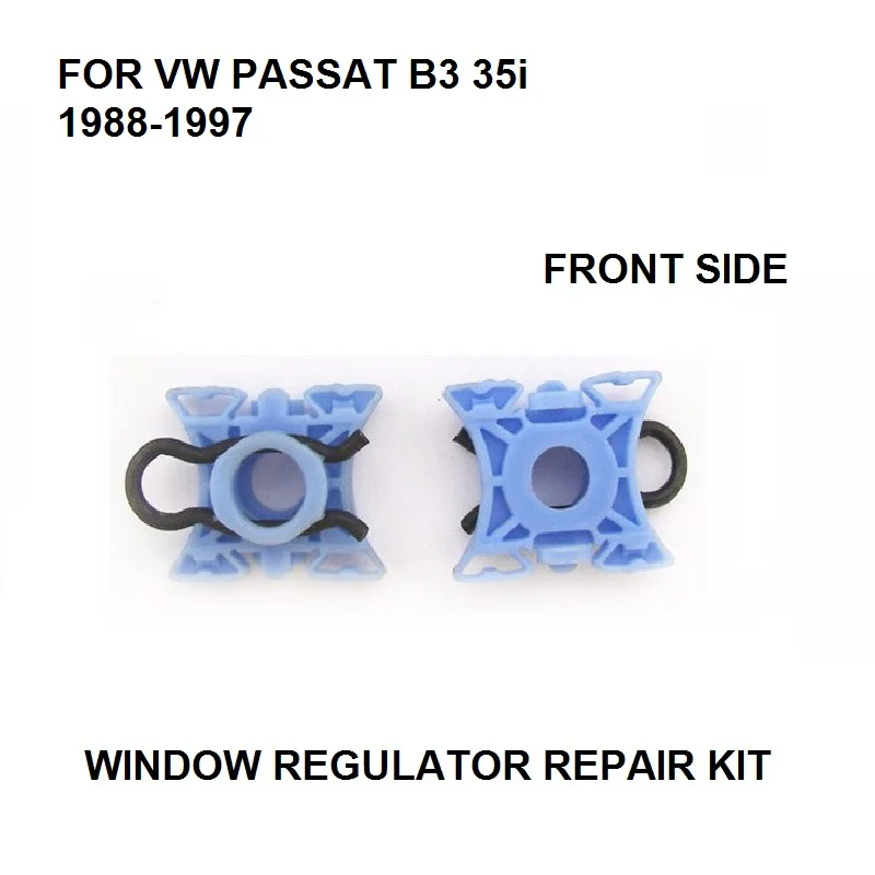 x2 WINDOW PLASTIC SLIDER CLIPS FOR VW PASSAT B3 35i 3A5 1988-1997 WINDOW REGULATOR REPAIR KIT FRONT LEFT or RIGHT NEW