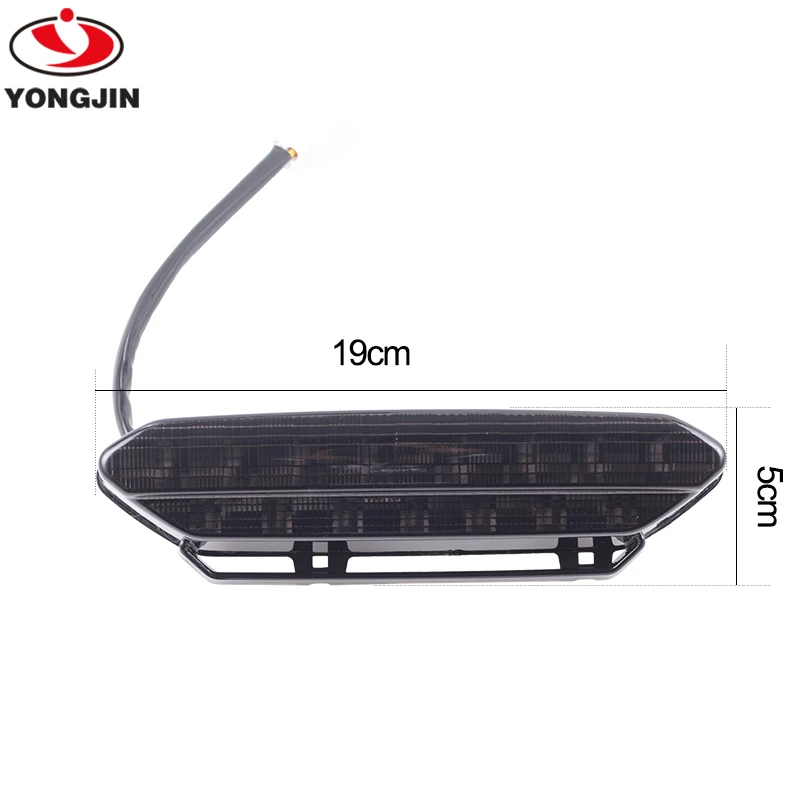 

LED Smoked Black Tail Light Brake Light Taillight for Yamaha Raptor 700