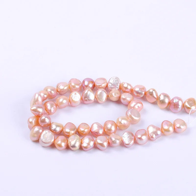 1pack/lot 8-9mm A quality white round irregular Natural freshwater Pearl Loose Beads DIY for Jewelry bracelet necklace