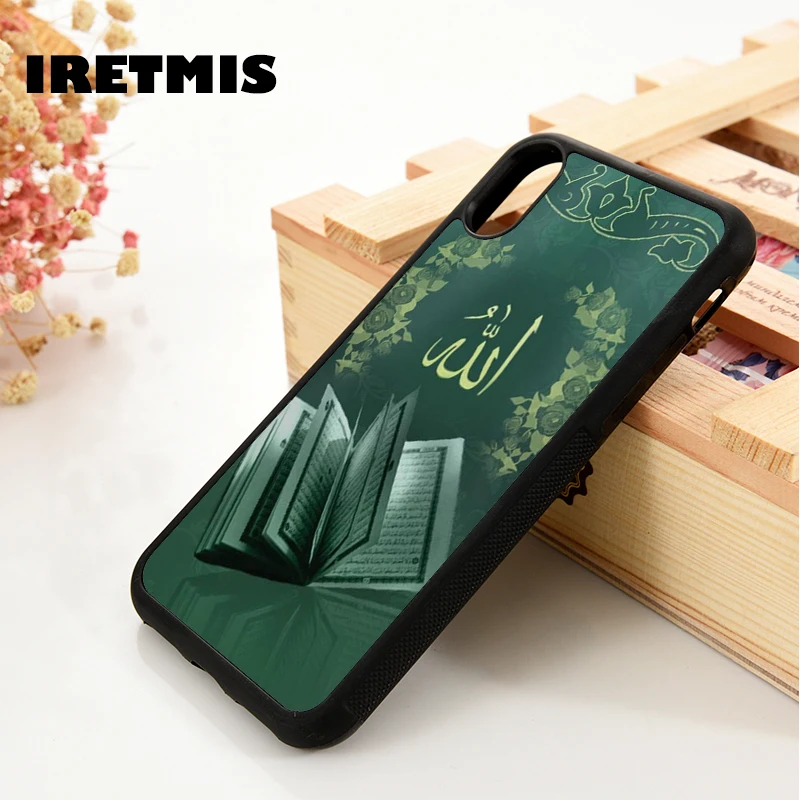 Iretmis 5 5S SE 6 6S TPU Mềm Dẻo Silicone Ốp Lưng Điện Thoại Cho iPhone 7 8 Plus X xs 11 Pro Max XR Hồi Giáo Sách