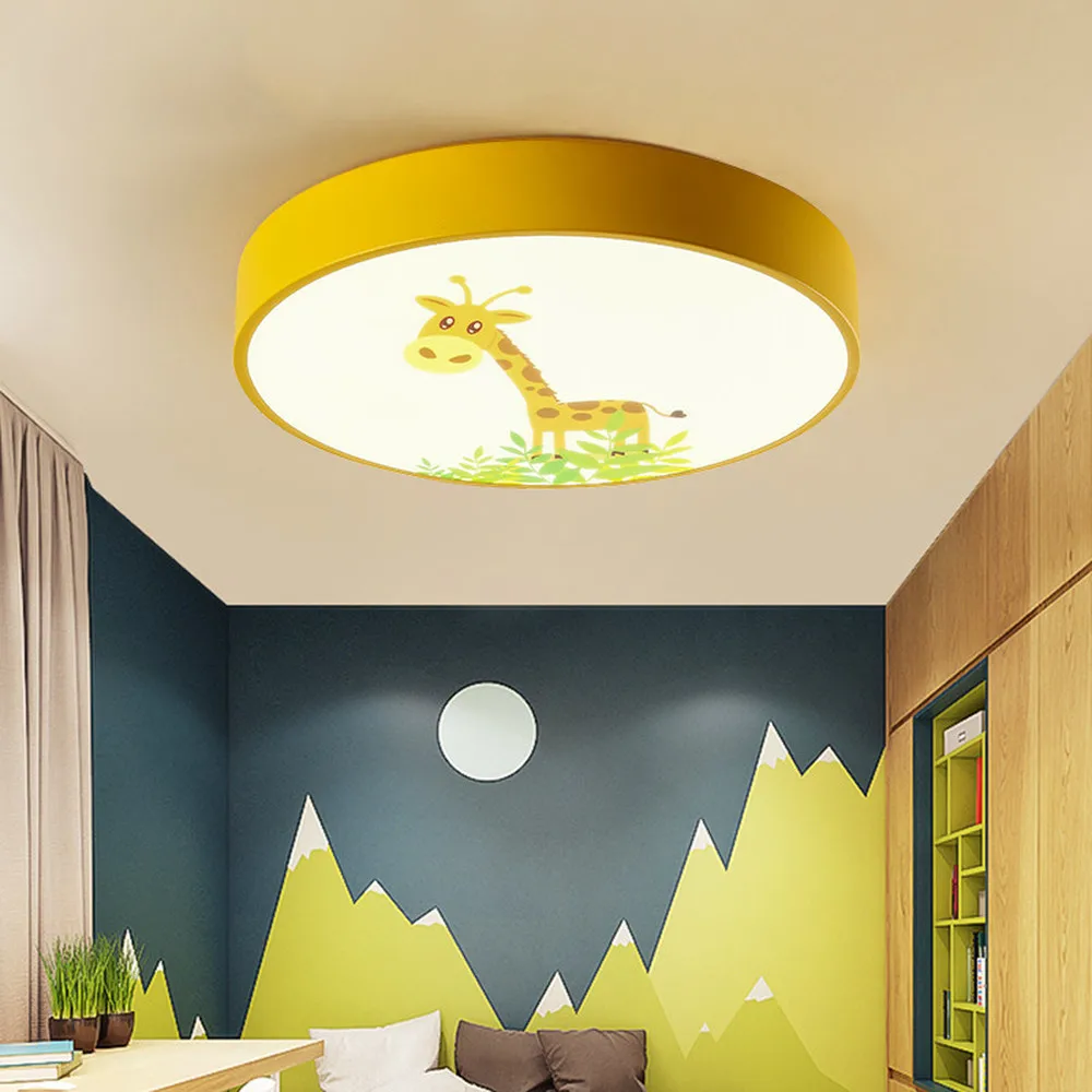 

Children's lights boy girl cartoon simple modern round macaron bedroom ceiling lamp creative warm light ceiling lights LU811954