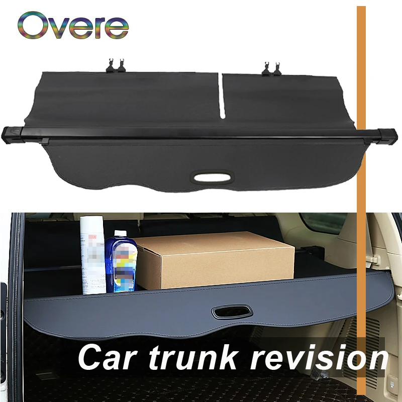 Overe 1Set Car Rear Trunk Cargo Cover For Toyota Prado J150 2010-2018 Car-styling Security Shield Shade Retractable accessories