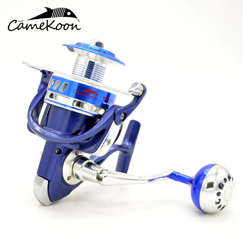 CAMEKOON Spinning Reel Aluminum Frame and Rotor Saltwater Fishing Wheel 25KG Drag Surf Coil with 7+1 BB 5.5:1/4.7:1 Gear Ratio