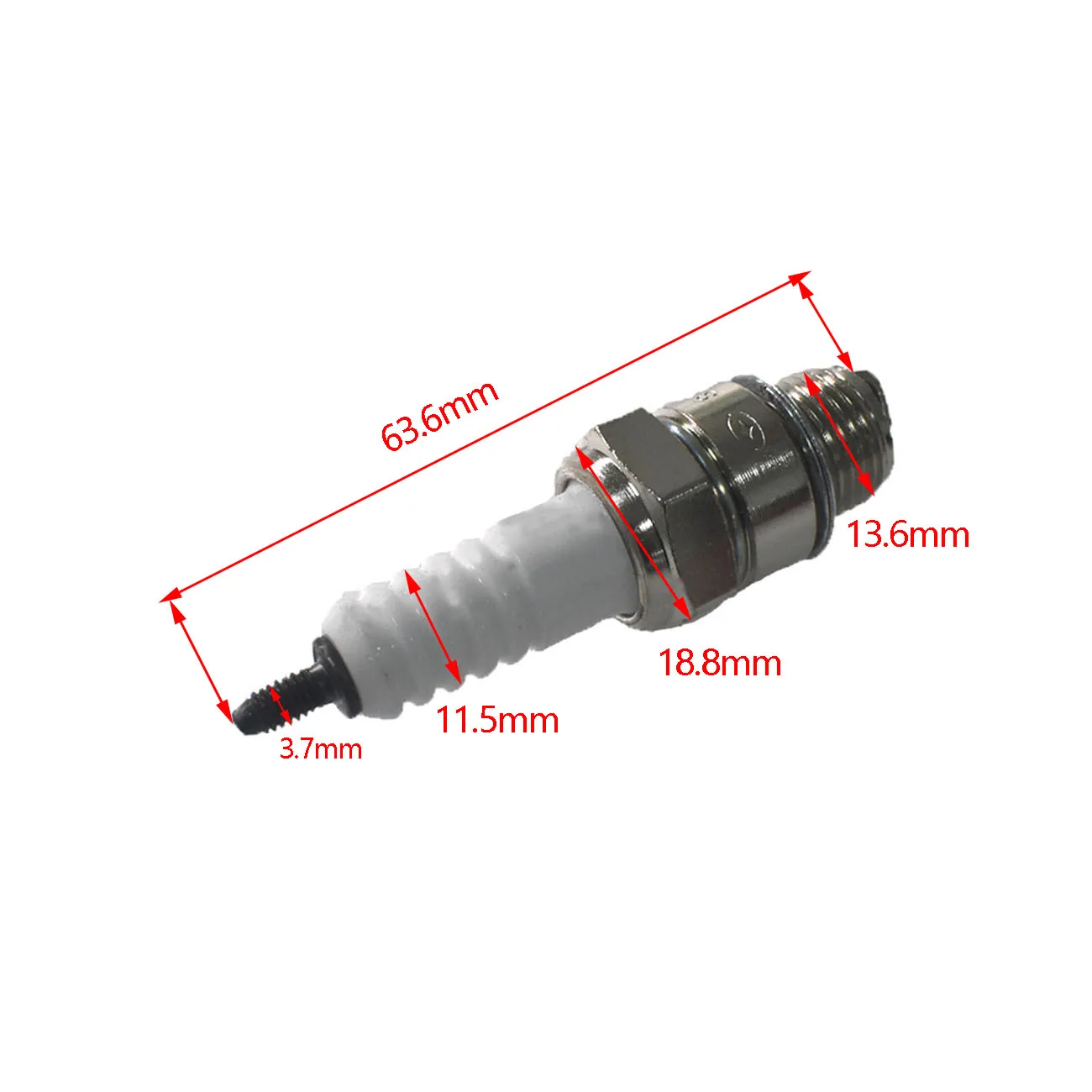 CNC Cylinder Head & Intake Manifold & Spark Plug For 80cc Motorized Bike