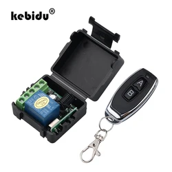 kebidu 1Pc RF Transmitter 433 Mhz Remote Controls with Wireless Remote Control Switch DC 12V 1CH relay Receiver Module