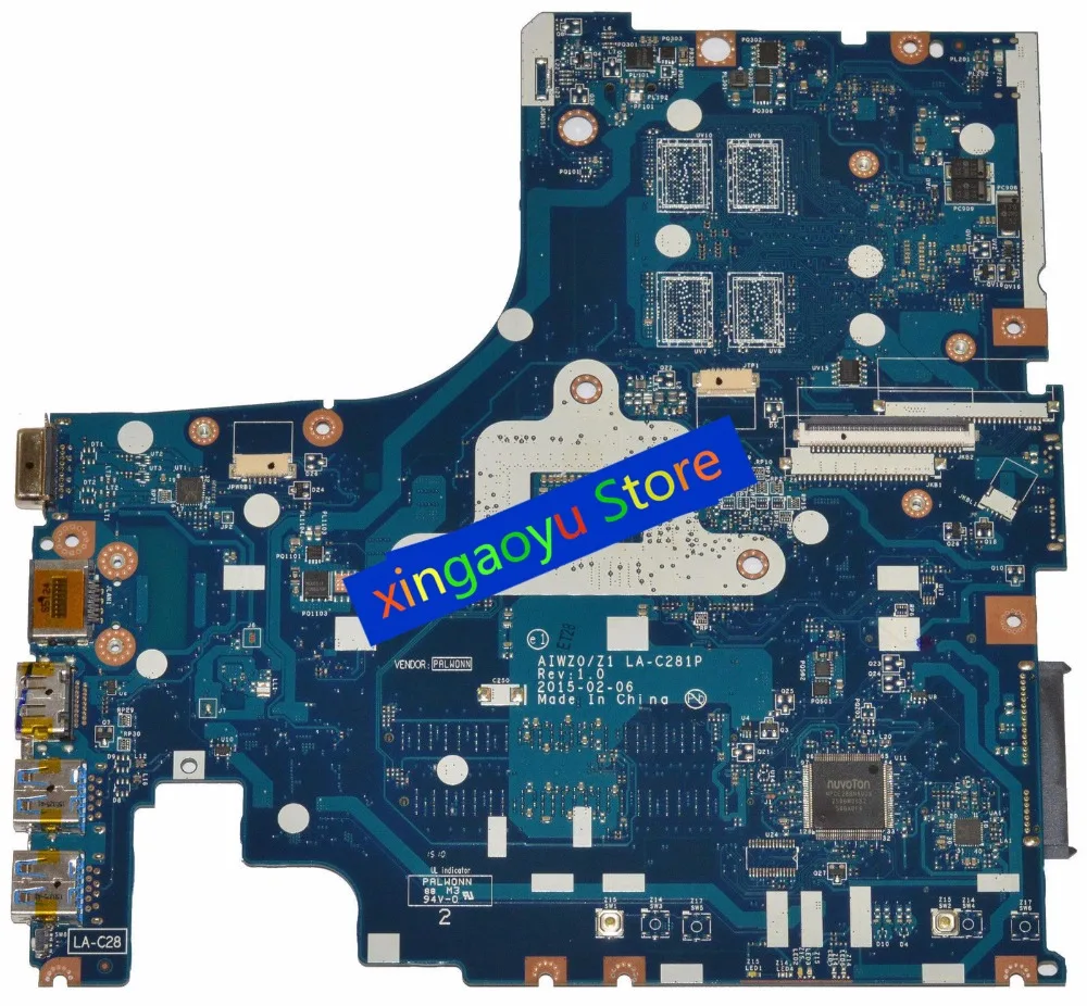 FÜR Lenovo Z51-70 Laptop Motherboard i7-5500U 2,40 GHz CPU R7 M360 2GB DDR3L 5B20J23786 LA-C281P 100% Getestet Ok