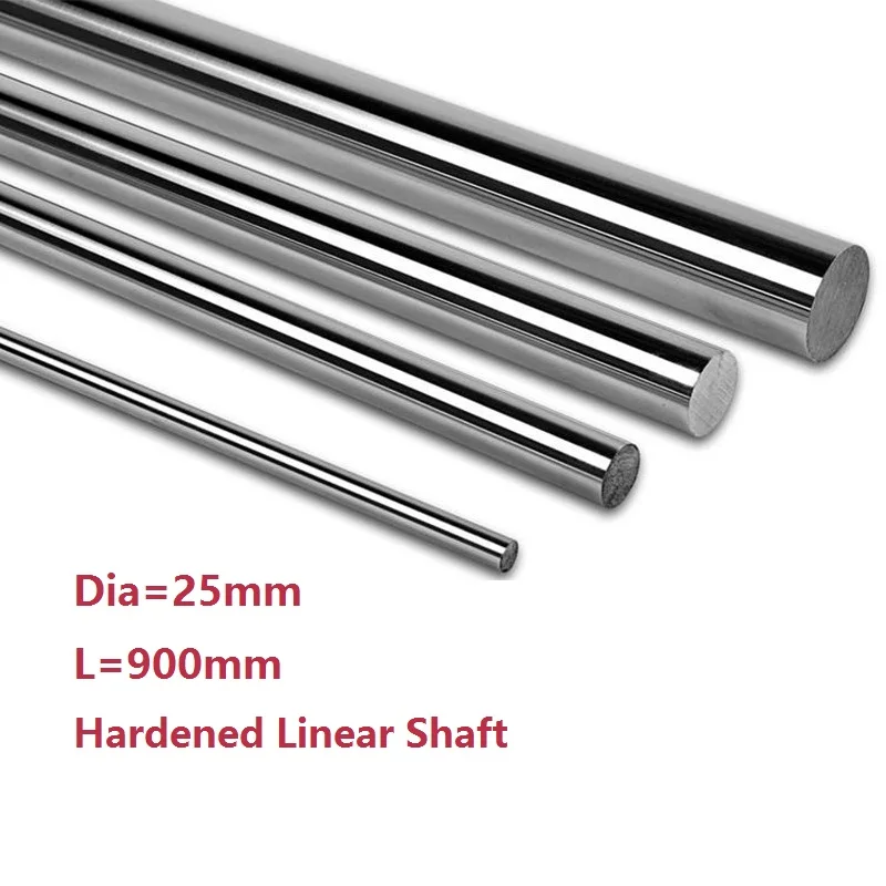 

4pcs/lot Dia 25mm shaft 900mm long Chromed plated linear shaft hardened shaft rod bar rail guide for 3d printer cnc parts