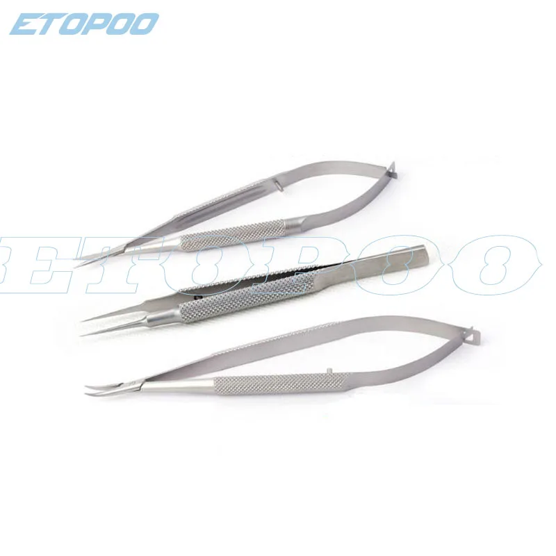 

12.5cm 3 Piece/Lot Ophthalmic microsurgical instrument package forceps scissors Hand Surgery Ophthalmology equipment package