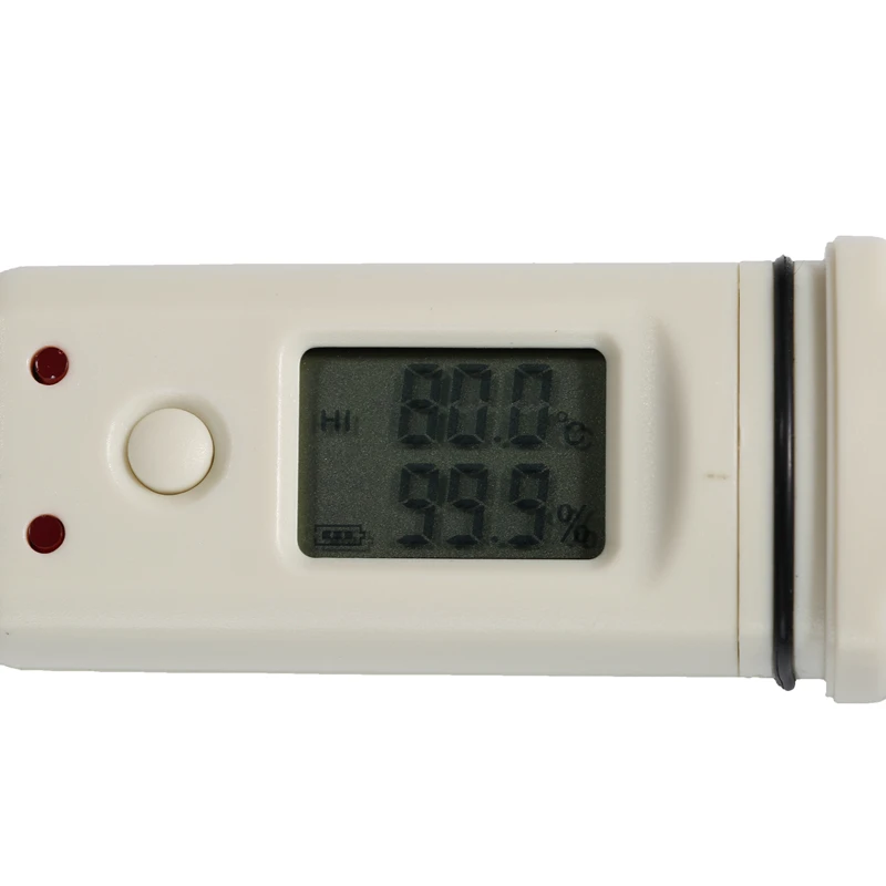 مسجل درجة الحرارة والرطوبة الرقمي الصغير USB ، مسجل بيانات درجة الحرارة والرطوبة مع علامة تجارية ، LCD ، 30 ~ 80 درجة مئوية
