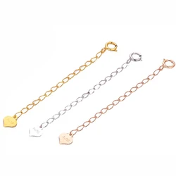 Sinya Jewelry DIY Finding 18k Au750 Gold Extended Chains 3.5cm 5.5cm Length Necklace Bracelet Extender with Tag Hot Sale