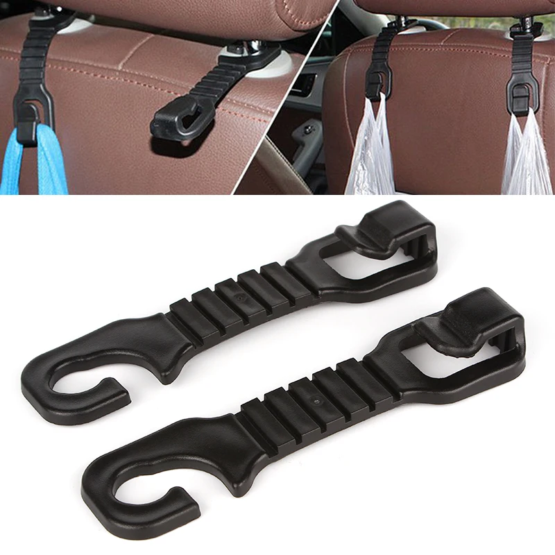 1x Car Hook Holder Car Styling Flexible Auto Car Hanger For Bag Purse Cloth Grocer Headrest Automotive Car Back Seat Hooks