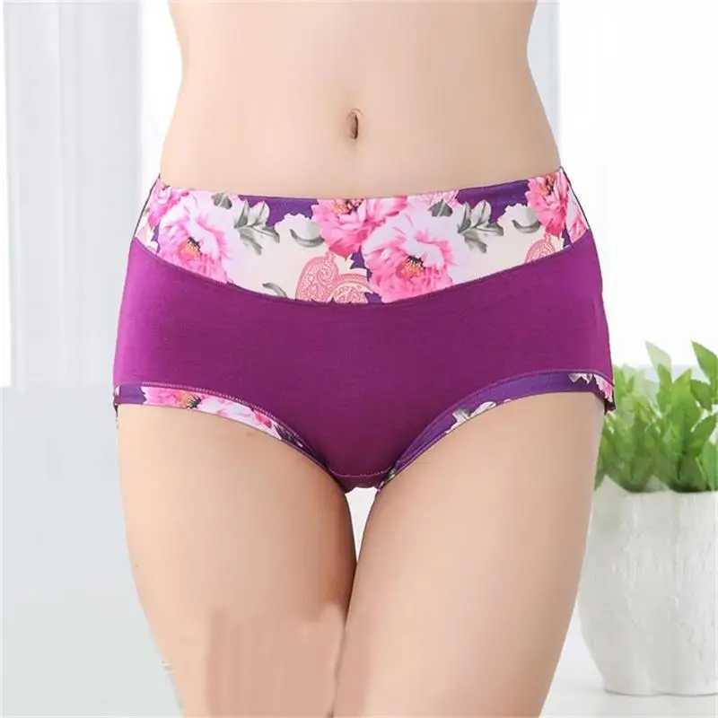 New Underwear Women Floral Panties Print Women\'s Panties Shorts Breifs Sexy Lingeries Female Panties Cotton Underwear For Women