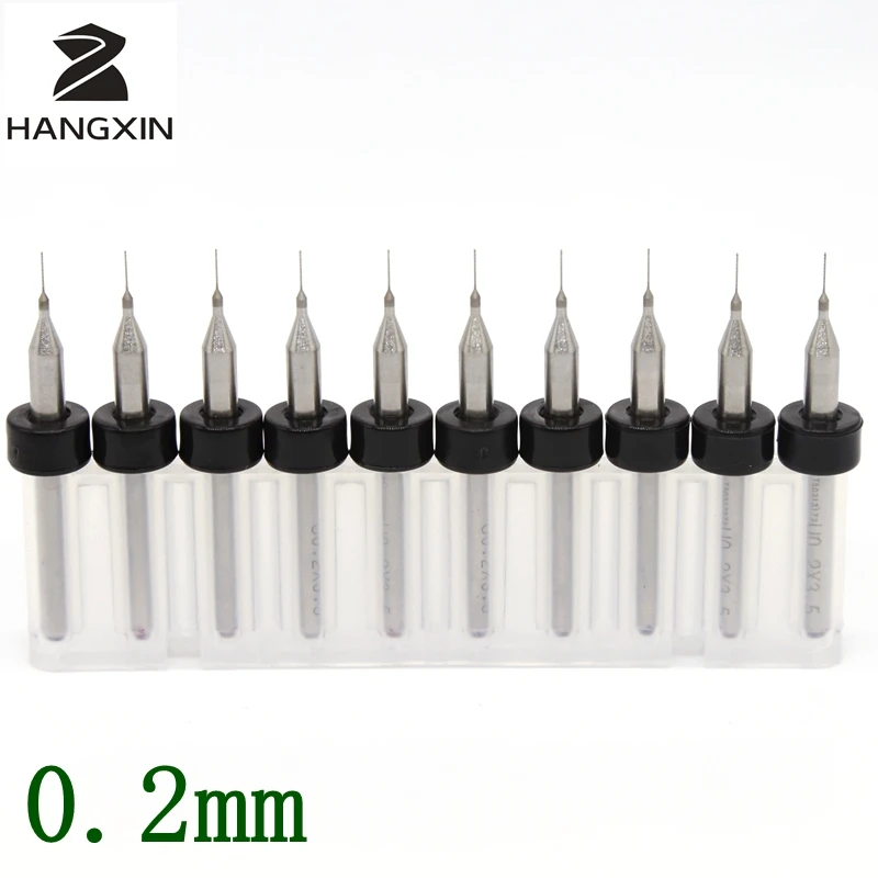 10PCS PCB bit kit 0.2mm metal woodworking CNC router iron aluminum miniature manual drilling tool laser cutting tool