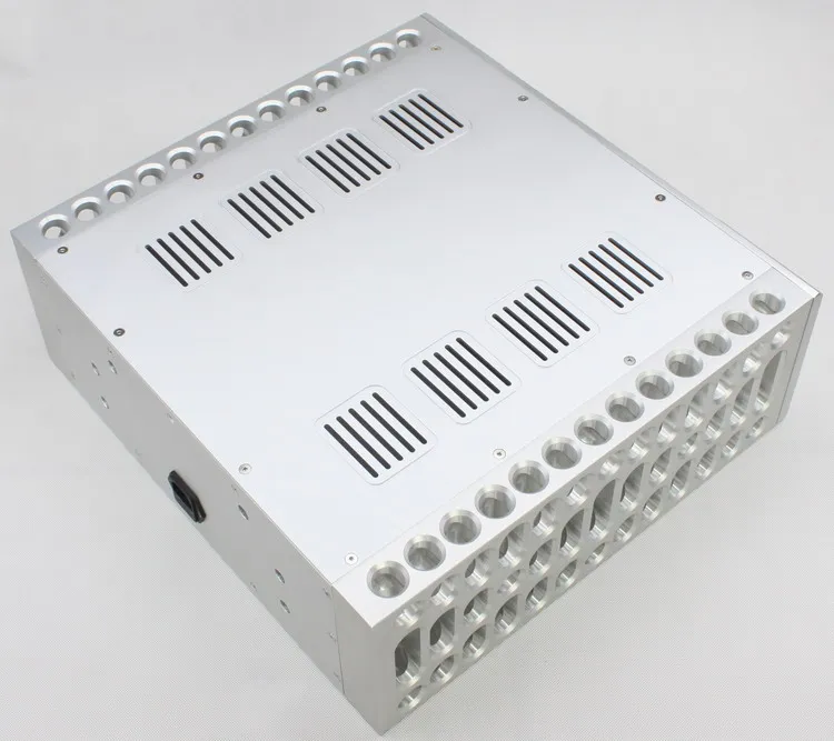 0058 WA66 Aluminum enclosure Preamp chassis Power amplifier case/box size 410*430*150mm