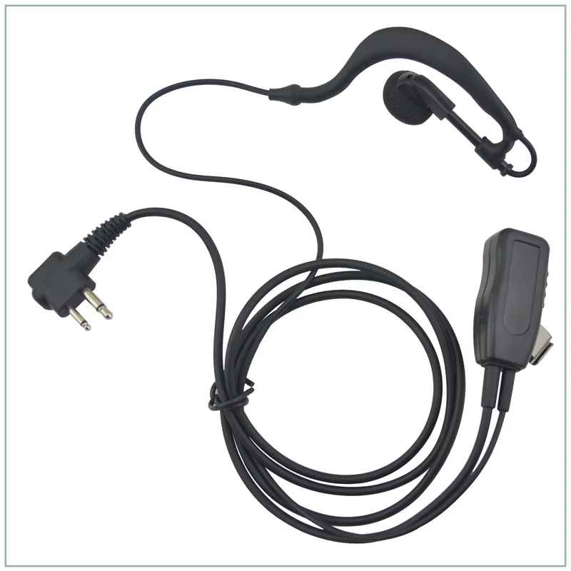 Hot Sale M Plug G-hook Headphone Earpiece with finger PTT for Motorola CP200 CT450 P040 GP68,Hytera TC-500, PX-508,Kirisun S780