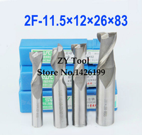 5pcs/set 11.5MM 2 Flute HSS&Aluminium endmill milling cutter CNC Bit Milling Machine tools Cutting tools.Lathe Tool,router bit