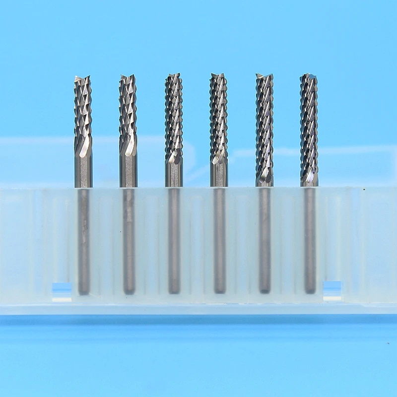 3.175mm PCB Corn Milling Cutter Tungsten Carbide Drill Kit 10PCS CNC Router Wood Tool Engraving Machine Metal Milling Cutter