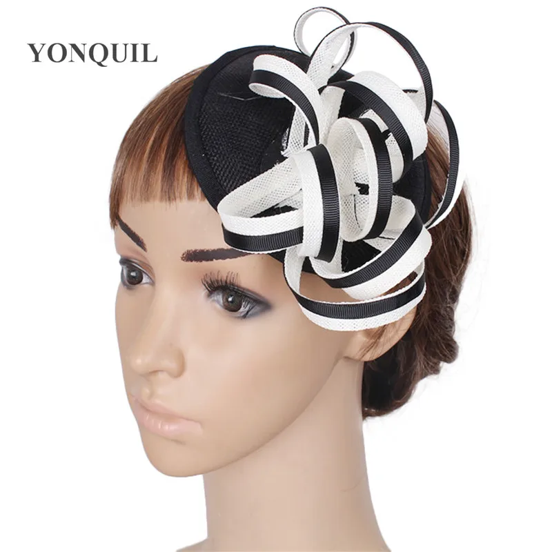 

Elegant Vintage New Fascinators Hat Clips Women Ladies Wedding Hats Party Chapeau Craft Personality Millinery Accessories SYF74