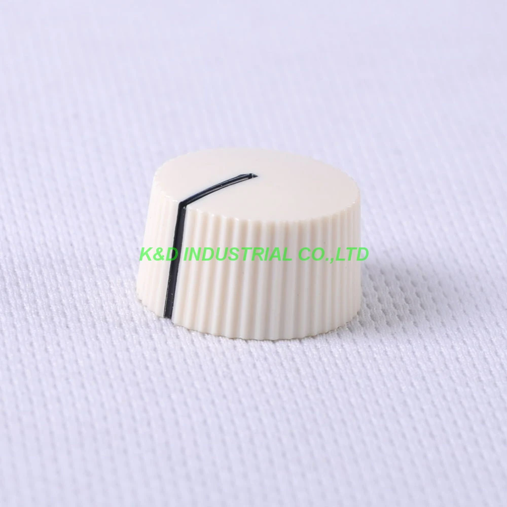 10pcs Colorful Rotary Vintage Control Plastic Cream Knob 21x12mm for 6.35mm Shaft Guitar