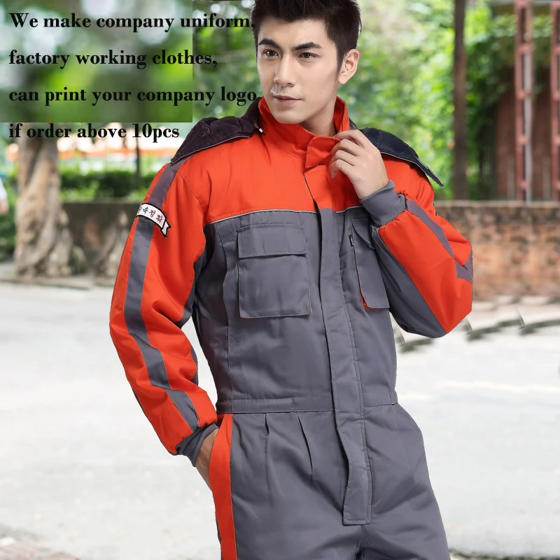 2023 Winter Thick Safety Clothing Labor Service Repair Factory Uniform Workwear Jumpsuit Fashion Uniform